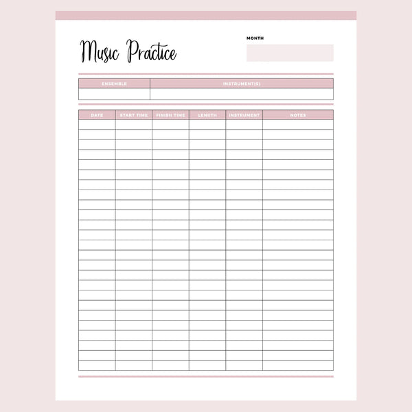 Printable Wedding Song Planner, Instant download PDF