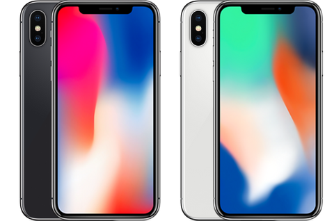 iPhone X available in 2 colours - silver and space grey