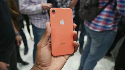 iPhone XR coral rear