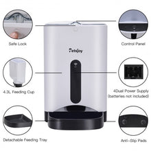 Load image into Gallery viewer, APP Automatic Remote Control Timer Pet Food Dispenser
