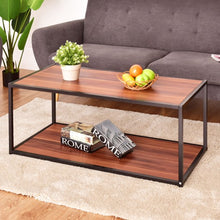 Load image into Gallery viewer, Durable Rectangular Coffee Table with Bottom Shelf
