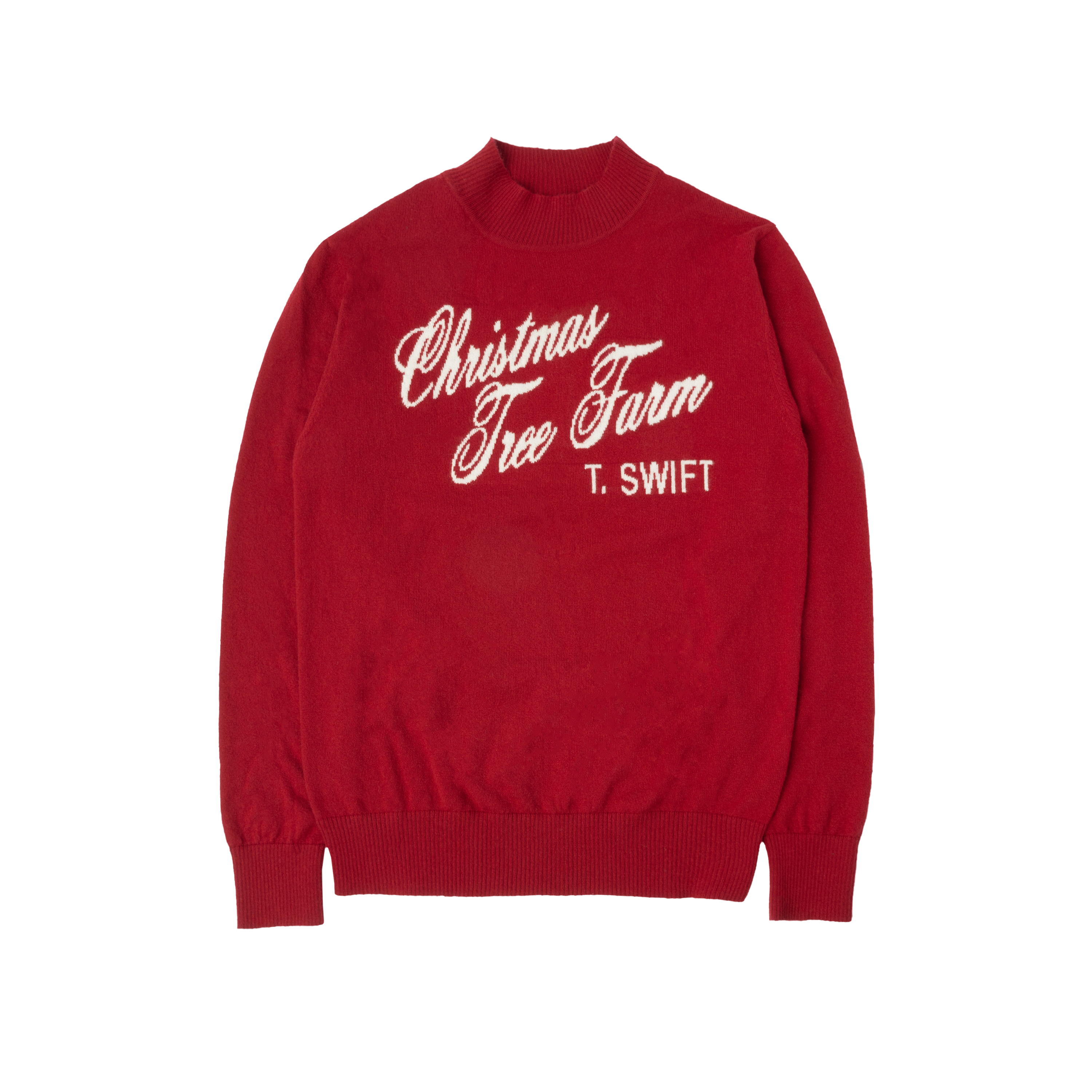 Worden marathon Whitney Christmas Tree Farm Red Knit Sweater – Taylor Swift CA