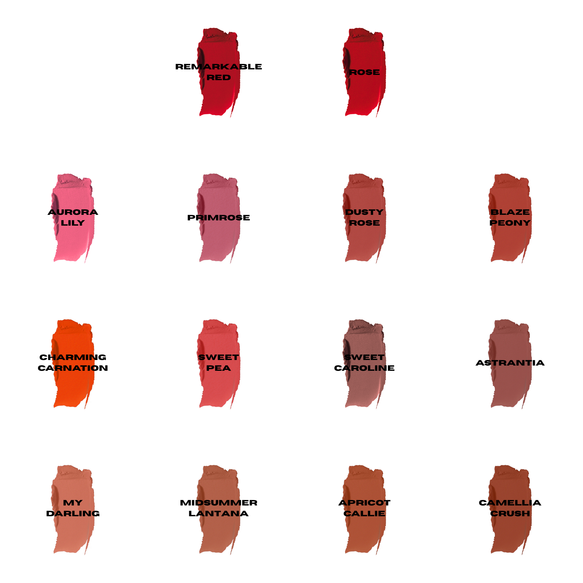 Kpowder Swatch List