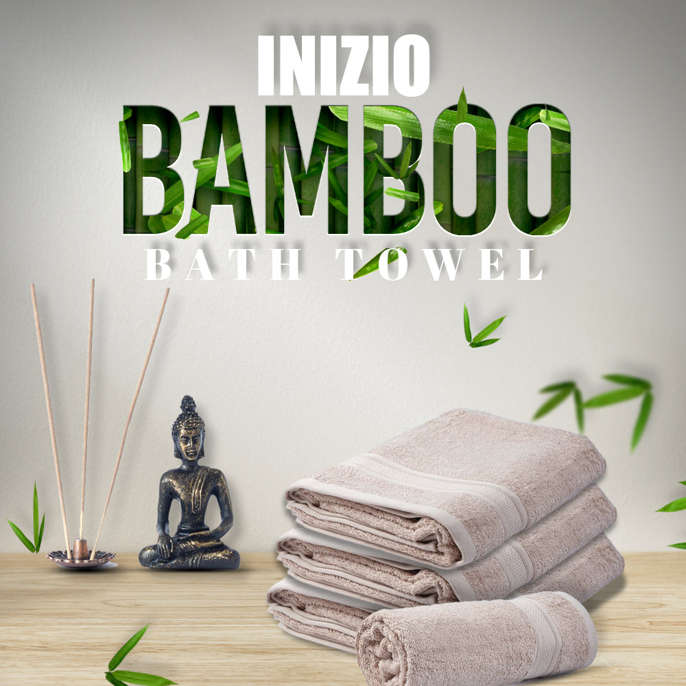 Combo Bamboo Bath+ Hand Towel Light Brown 600 GSM