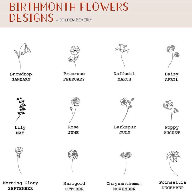 Birth Month Flower What S Your Birth Flower Birth Flowers Buybuyhot