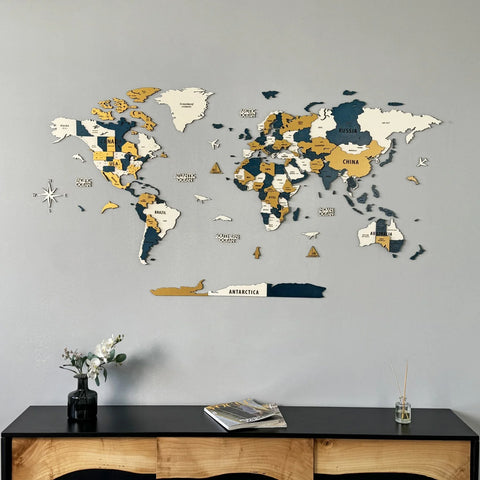 3d-wooden-gold-and-blue-world-map-wall-art-multilayered-multicolor