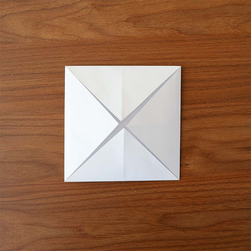 Steps of the fortune teller craft for kids.