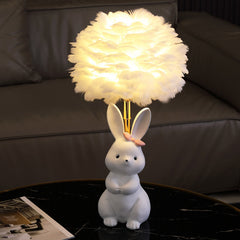 Rabbit Feather Table Lamp