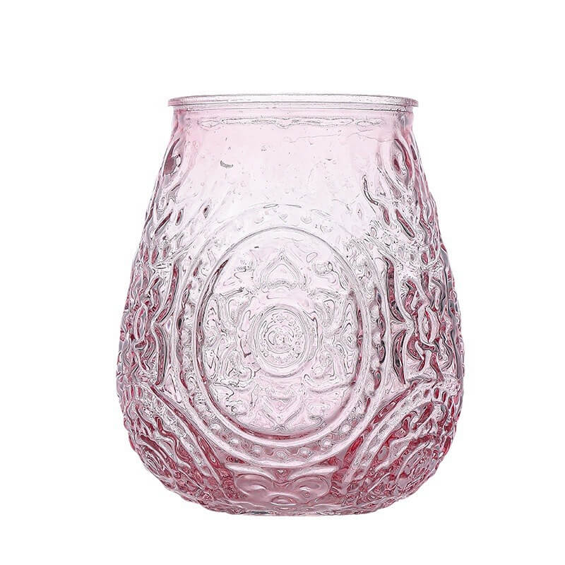 Simple Embossed Glass Vase