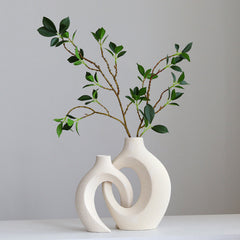 Creative White Ceramic Vase for Home Decoration