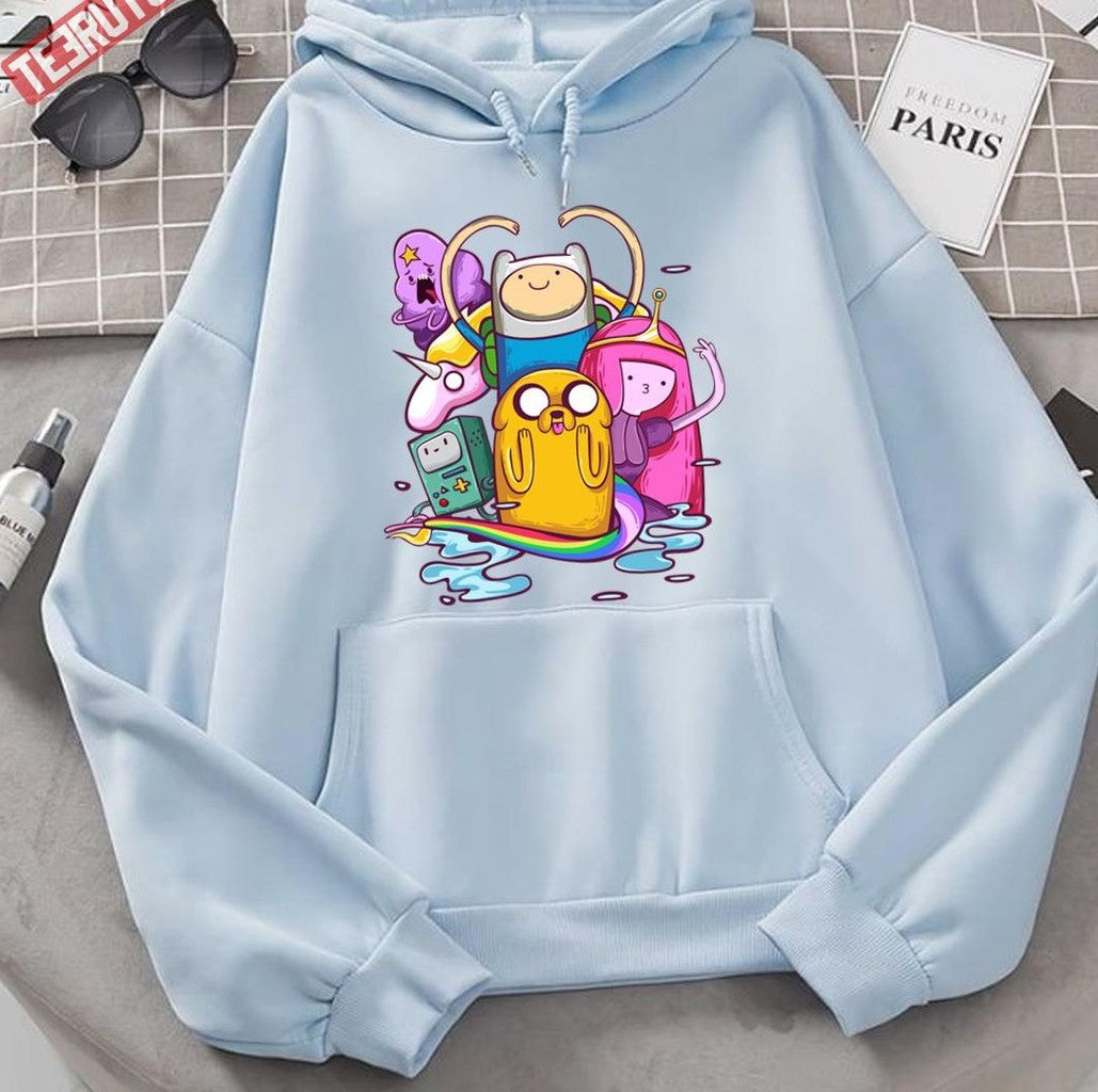 All Characters Fanart Adventure Time Unisex Hoodie