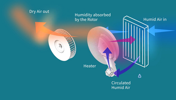 How desiccant dehumidifiers work