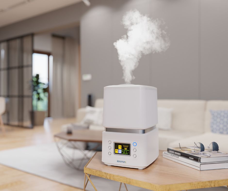 Use a humidifier to increase humidity levels indoors - Ionmax ION90 Humidifier