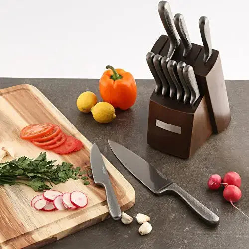 TOWER Damascus Effect Kitchen Knife Set with Stainless Steel Blades an —  CHIMIYA