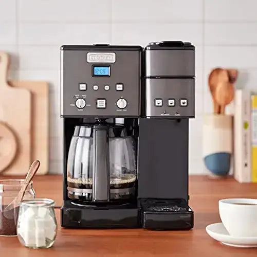 Cuisinart Premium 72-Ounce Single-Serve Coffeemaker, Programmable Brewer  with Hot Water Dispenser, Features Brew Chamber Rinse and Auto Shut Off  Functions, Stainless Steel- SS-10P1 