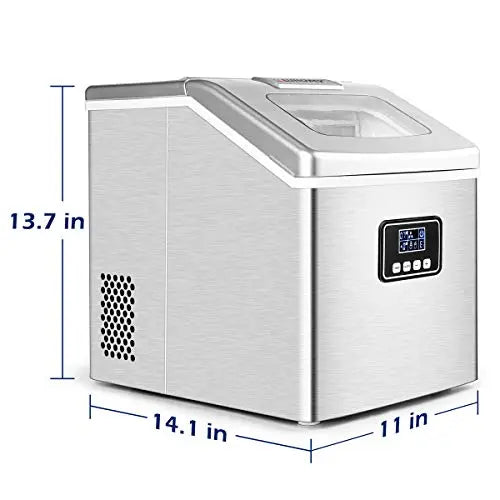 $119.99 - LifePlus Countertop Portable Ice Maker Self Cleaning Machine -  Aqua – Môdern Space Gallery