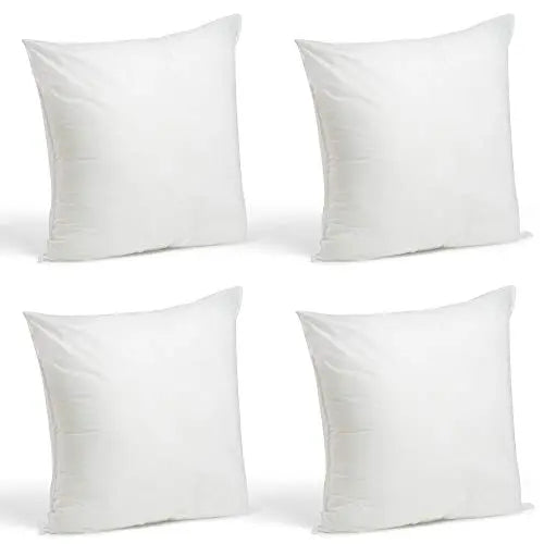 Foamily 18 x 18 inch Premium Pillow Insert, White - Set of 4 for sale  online