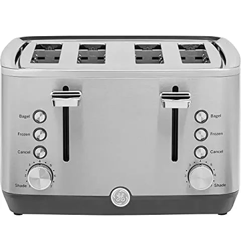 REDMOND 4 Slice Toaster, Countdown Stainless Steel Toaster with Bagel,  Defrost, Cancel Function, Extra Wide Slots, 6 Bread Shade Settings, 1650W