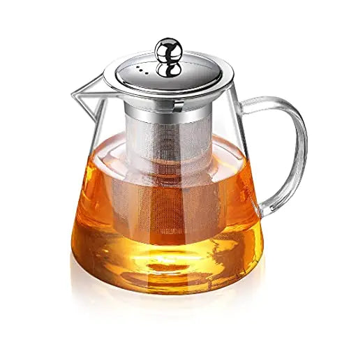 Cosori Glass Teapot Stovetop Safe Gooseneck Kettle with Removable
