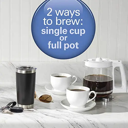 Hamilton Beach FlexBrew Coffee Maker  K-Cup Pods or Grounds - White –  Môdern Space Gallery