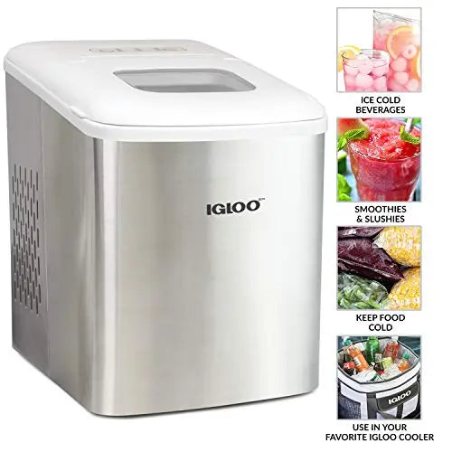$229.99 - Euhomy Portable Compact Countertop Auto Self-Cleaning Ice Maker  Machine - Silver – Môdern Space Gallery