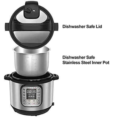 $79.99 - MasterChef 13-in-1 Non-stick Pot Pressure Cooker - 6 QT Electric  Digital Instant MultiPot w 13 Programmable Functions - Stainless Steel  White – Môdern Space Gallery