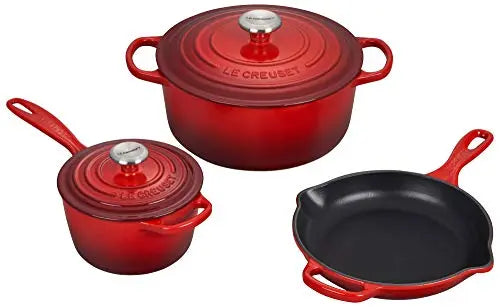 Le Creuset Cast Iron Cookware Set - 9 Piece Oyster – Cutlery and More