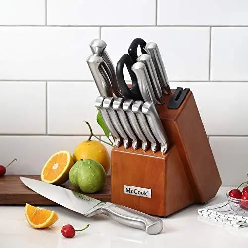 McCook MC69W Kitchen Knife Sets,20 Pieces German Stainless Steel