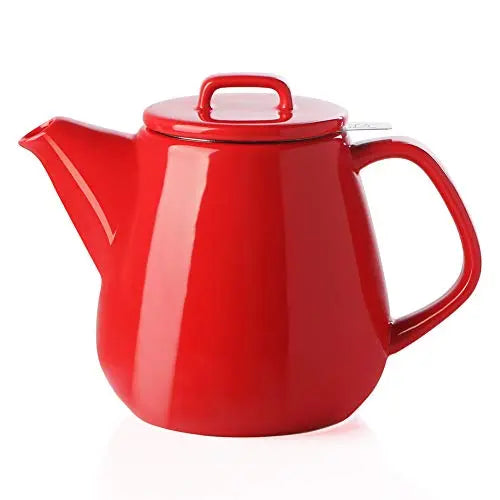 Sweese Porcelain Teapot, 40 Ounce Tea Pot - Large Enough for 5 Cups, White