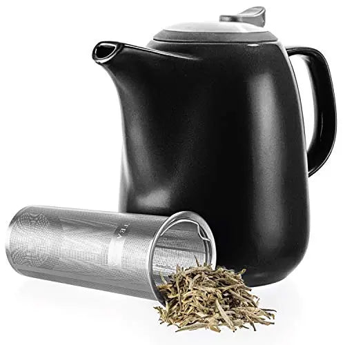 Venoly Stainless Steel Tea Pot With Removable Infuser For Loose Leaf & Tea  Bags - Dishwasher Safe & Heat Resistant - 1.5 Liter 