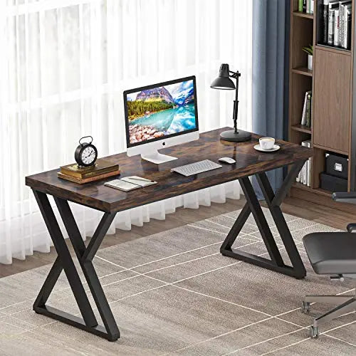 Bestier 55 in. Office Desk with Storage Drawers and Keyboard Tray