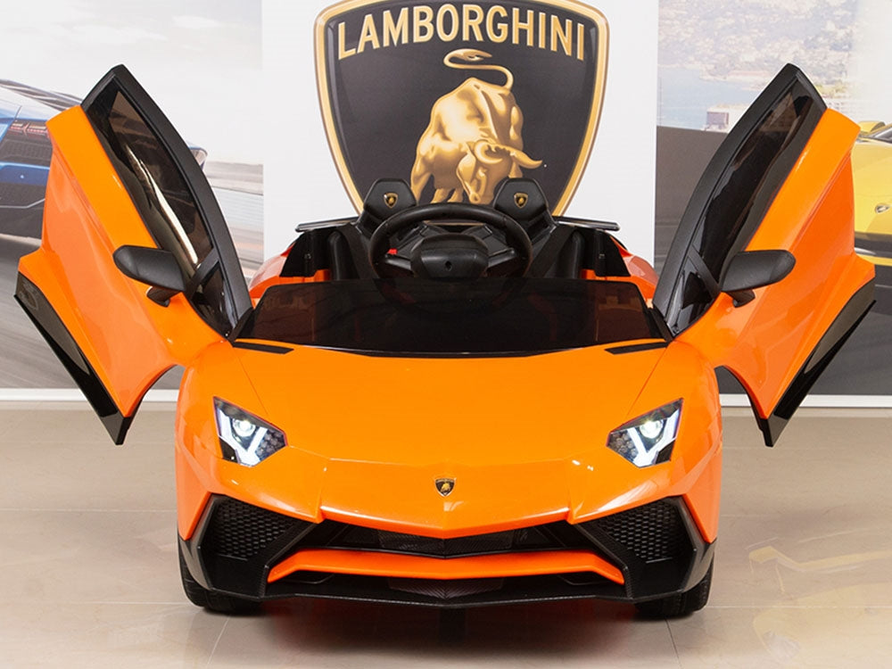 12V Ride On Sports Car Lamborghini Aventador SV with Remote - Orange – Big  Toys Direct