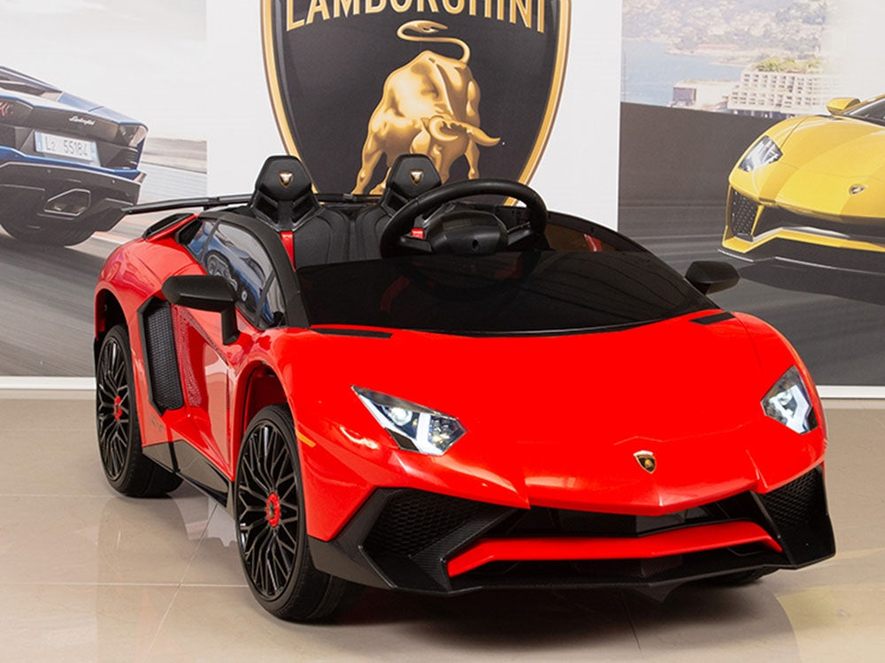 12V Kids Ride On Sports Car Battery Powered Lamborghini Aventador SV with  Remote - Red – Big Toys Direct
