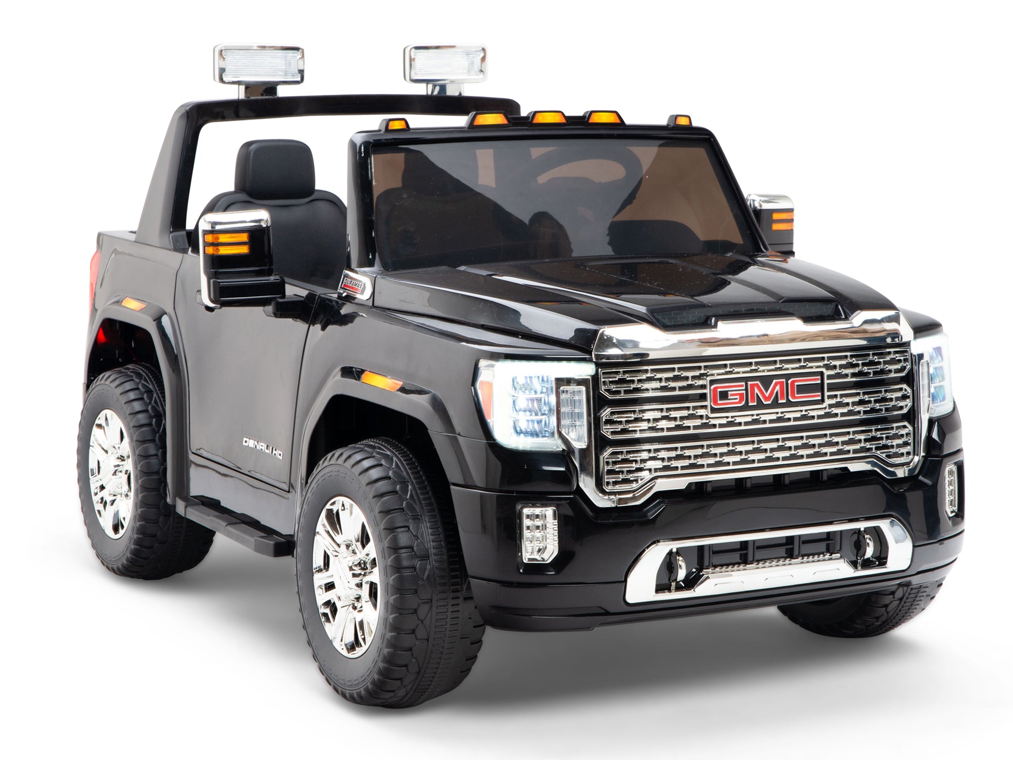 12V GMC Sierra HD Denali Kids Electric Ride On Truck with Remote - Black –  Big Toys Direct