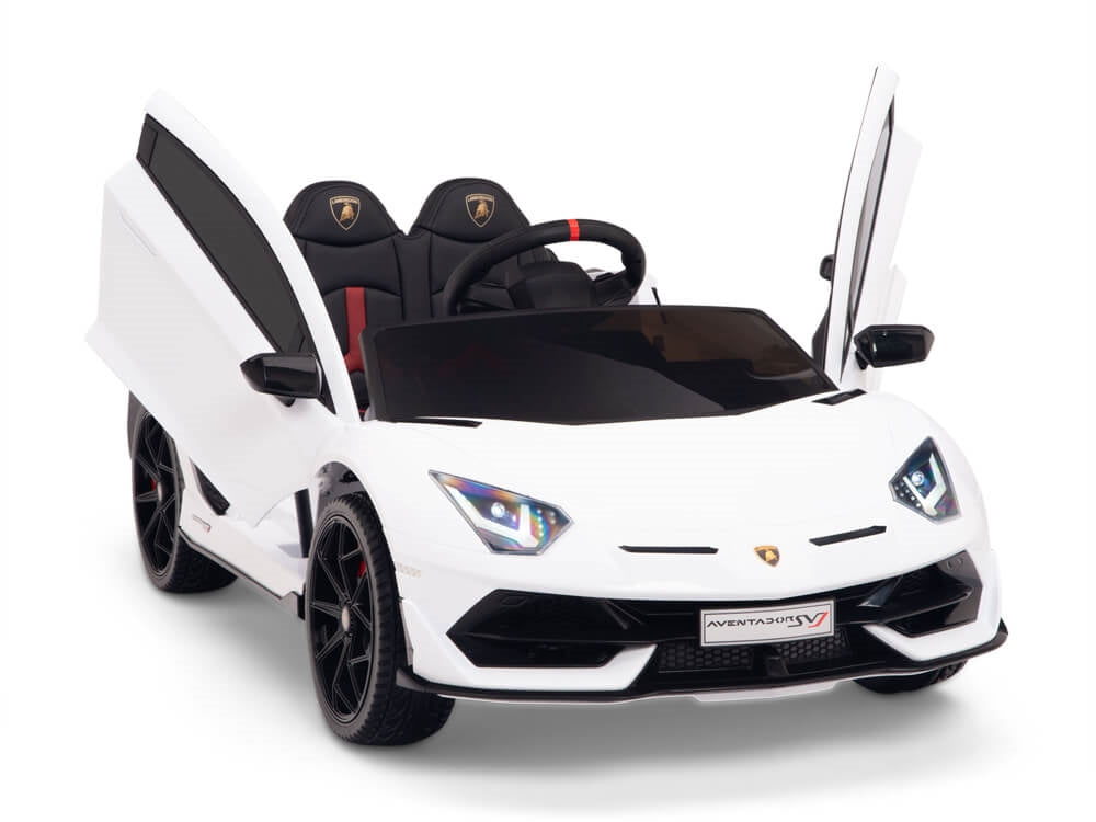 12V Kids Ride On Sports Car Battery Powered Lamborghini Aventador SVJ with  Remote - White – Big Toys Direct