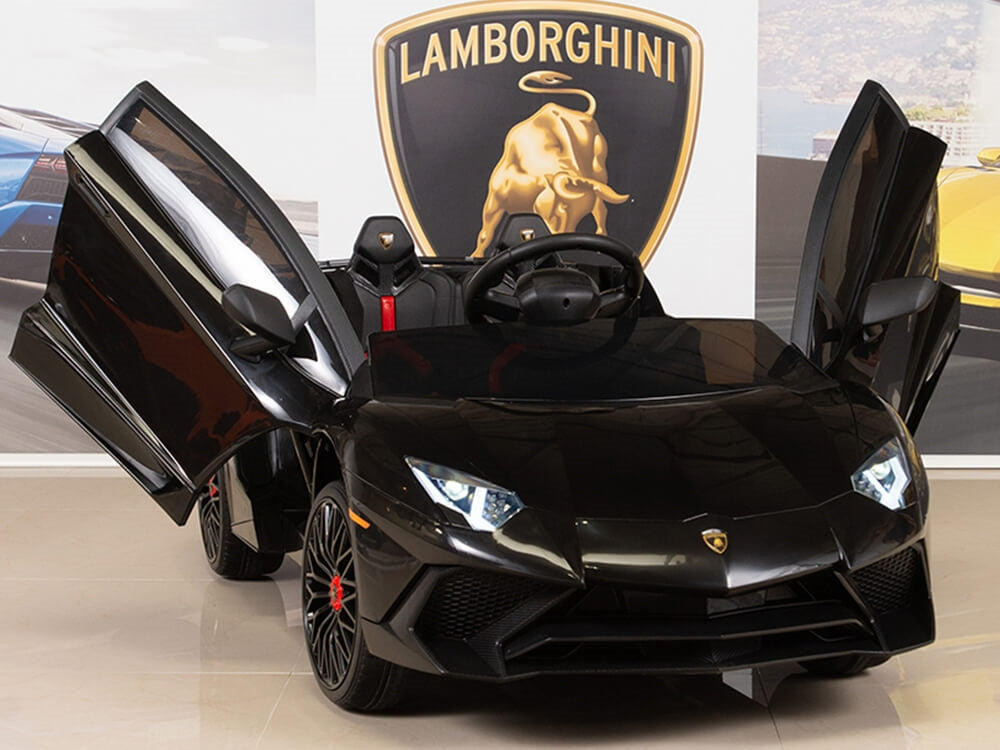 12V Ride On Sports Car Lamborghini Aventador SV with Remote - Black – Big  Toys Direct