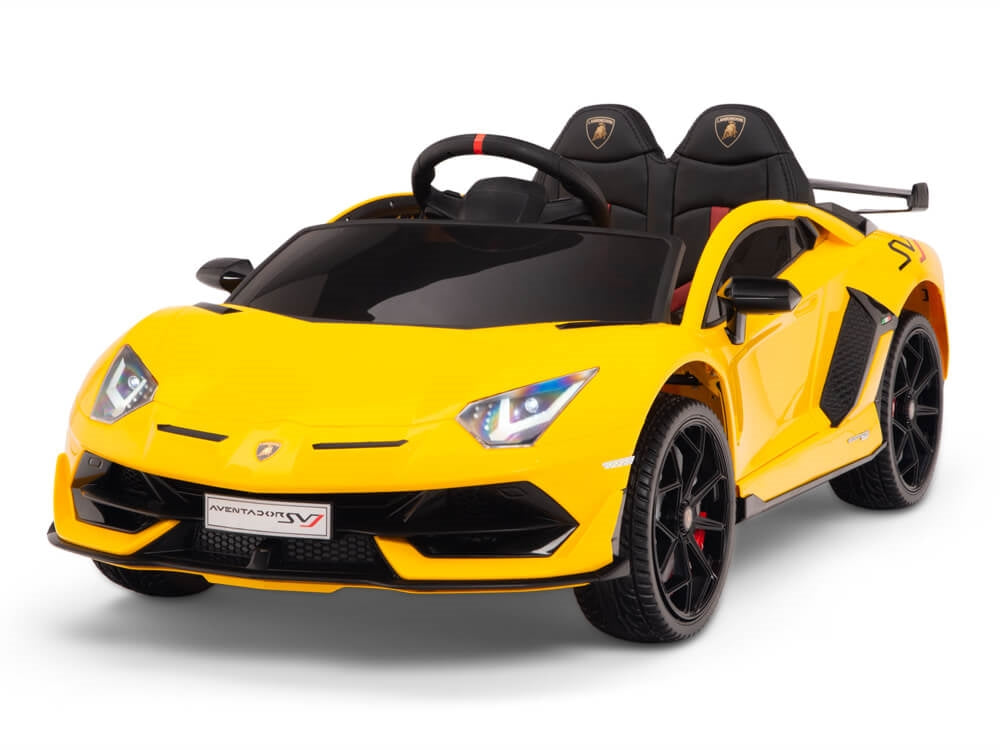 12V Kids Ride On Sports Car Battery Powered Lamborghini Aventador SVJ with  Remote - Yellow – Big Toys Direct