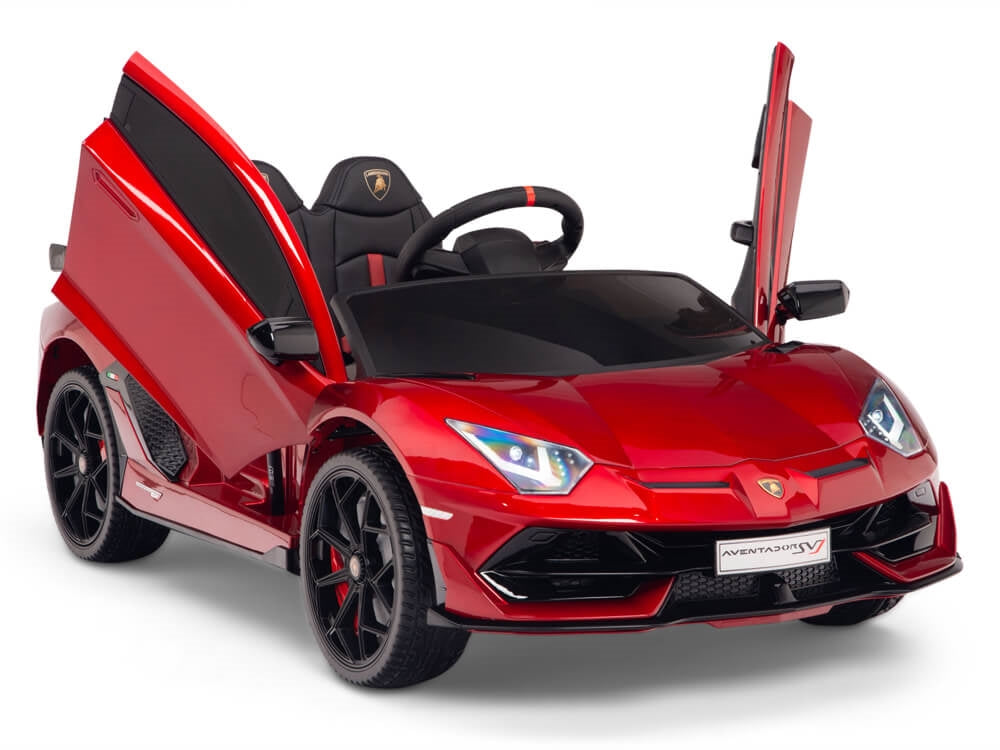 12V Kids Ride On Sports Car Battery Powered Lamborghini Aventador SVJ with  Remote - Burgundy – Big Toys Direct