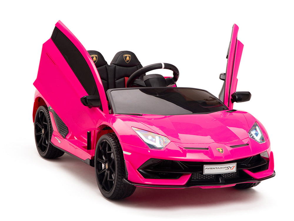12V Kids Ride On Sports Car Battery Powered Lamborghini Aventador SVJ with  Remote - Pink – Big Toys Direct