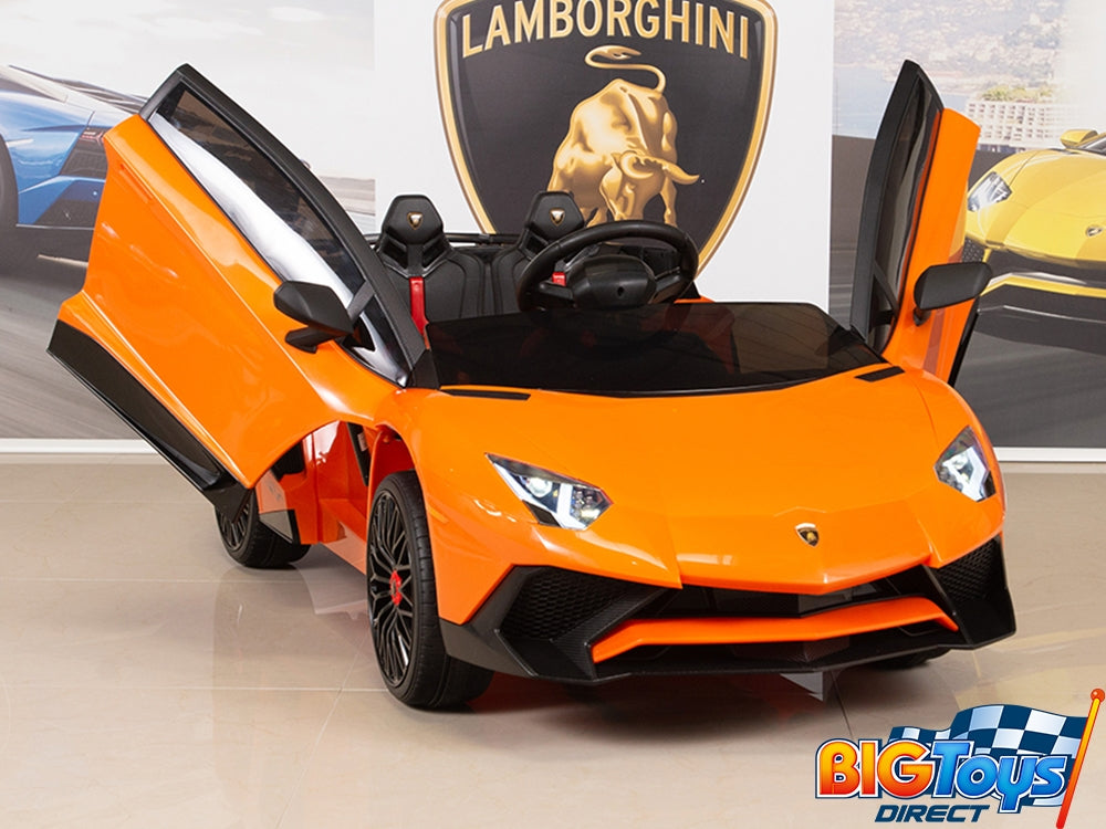 12V Ride On Sports Car Lamborghini Aventador SV with Remote - Orange – Big  Toys Direct