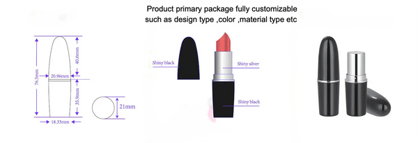 sample of private label cosmetics product primary package fully customizable