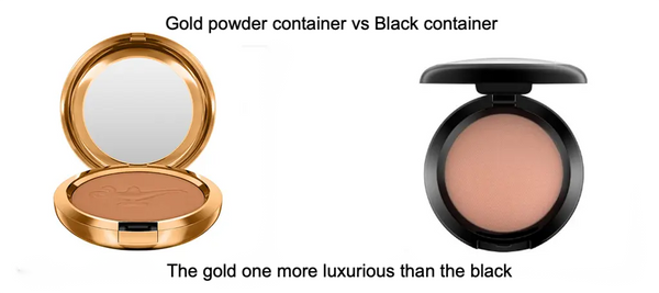 gold container vs black one