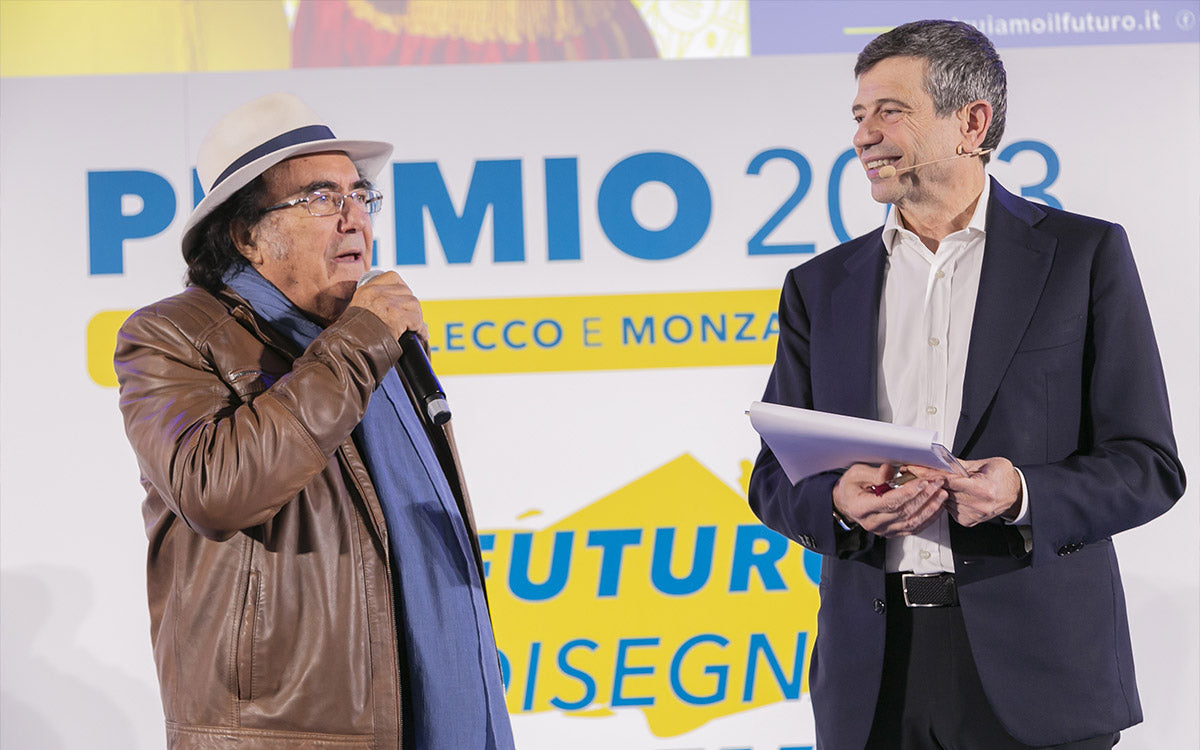 Al Bano e il Presidente della Fondazione Maurizio Lupi sul palco