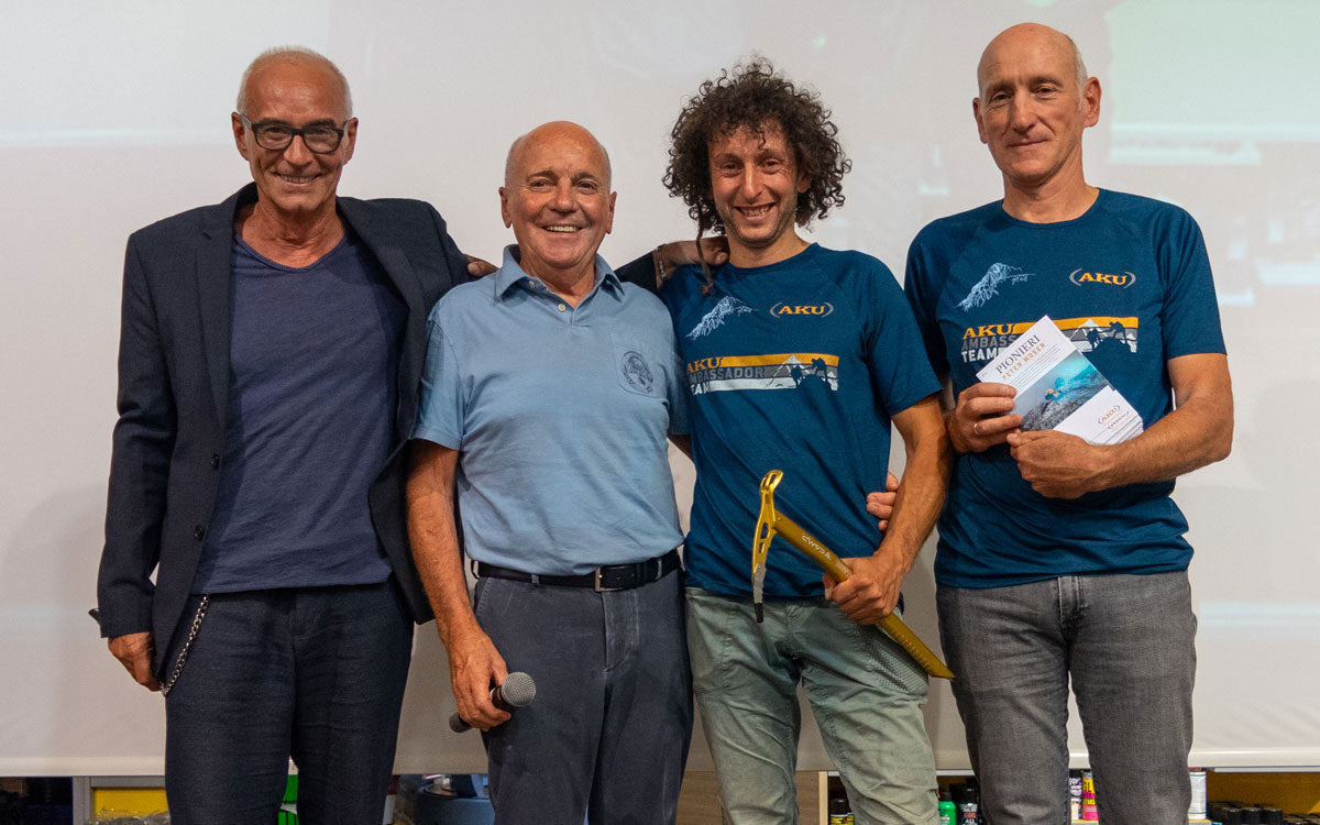 Sul palco: Giuseppe Zamboni, Sergio Longoni, Peter Moser e Teddy Soppelsa
