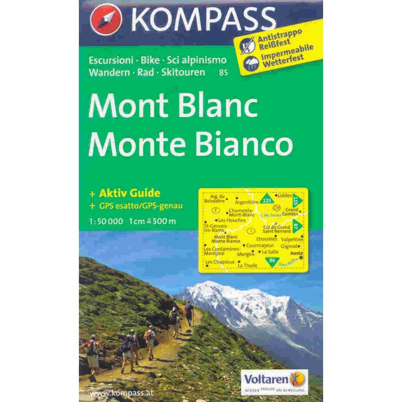 Image of Cartina Monte Bianco
