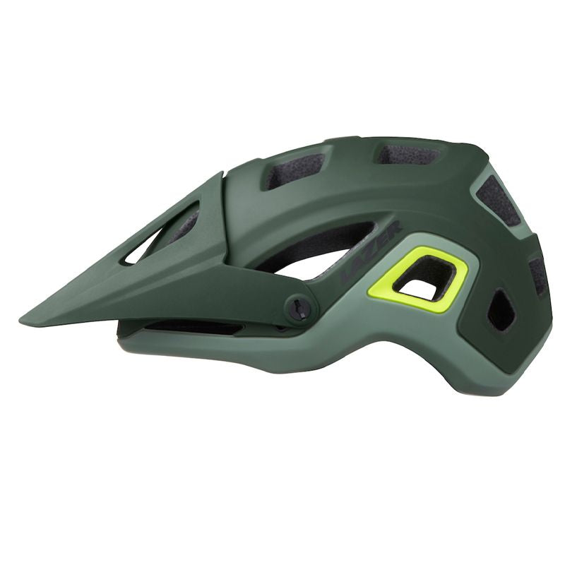 Image of CASCO MTB IMPALA MATTE DARK GREEN F-YELLOW