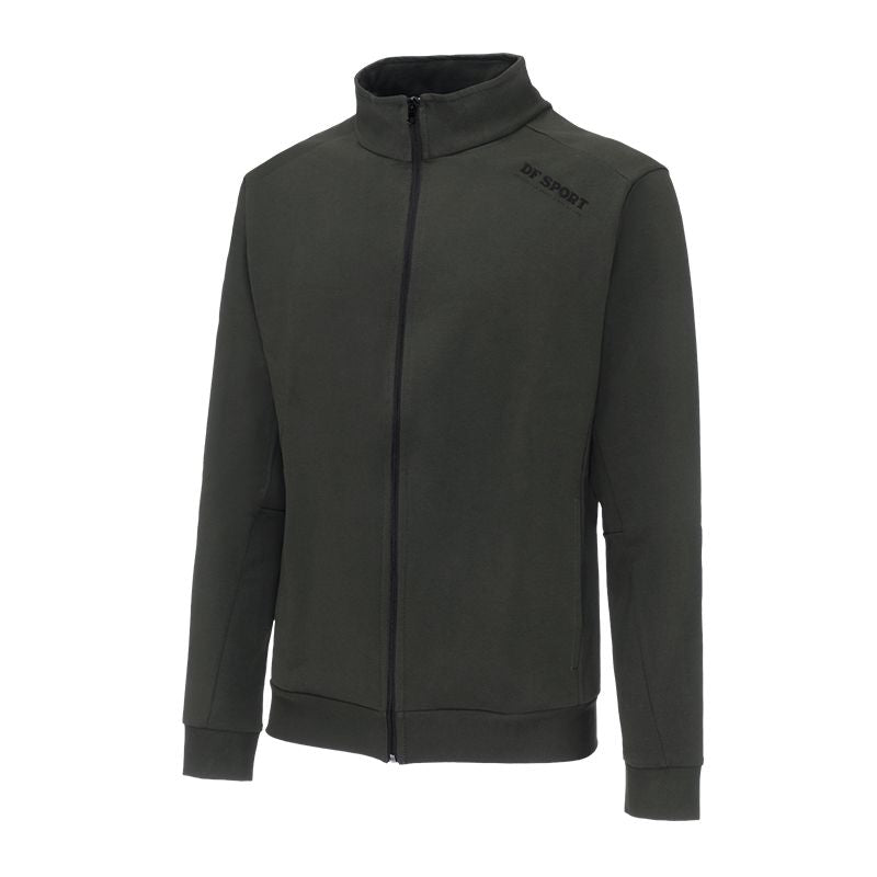 Image of FELPA UOMO ZIP HENRY FNG VERDE MILITARE