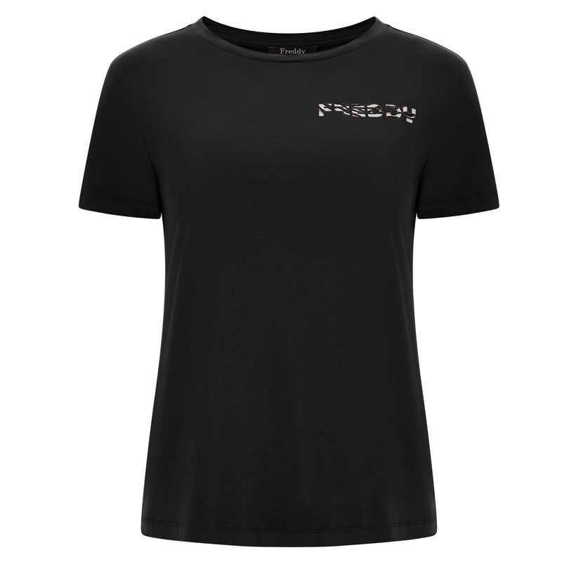 Image of T-Shirt donna con logo tigrato