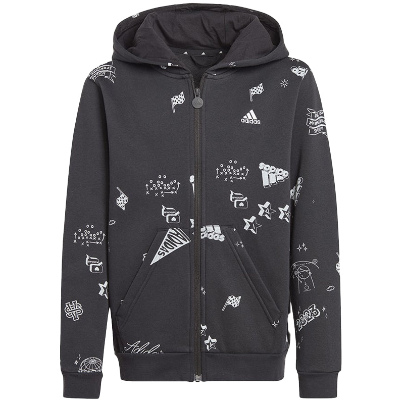 Image of Felpa bambino Brand Love allover print full zip