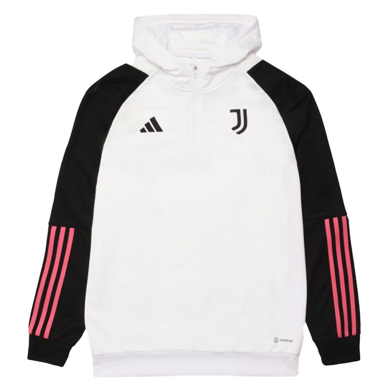 Image of Felpa uomo con cappuccio 1/4 zip 23/24 Juventus